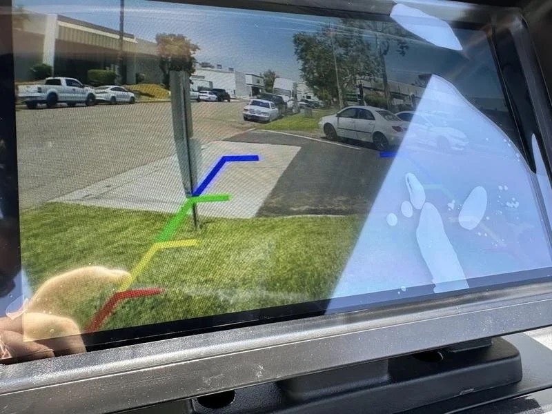 Backup camera display on the dashboard